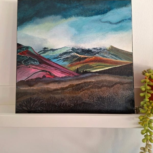 Looking towards Stair with distant fells.