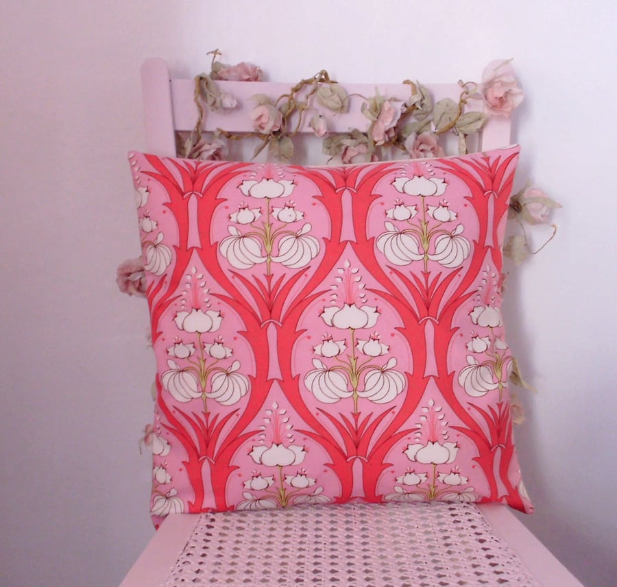  Lily cushion, pillow, decorative cushion cover, floral cushion