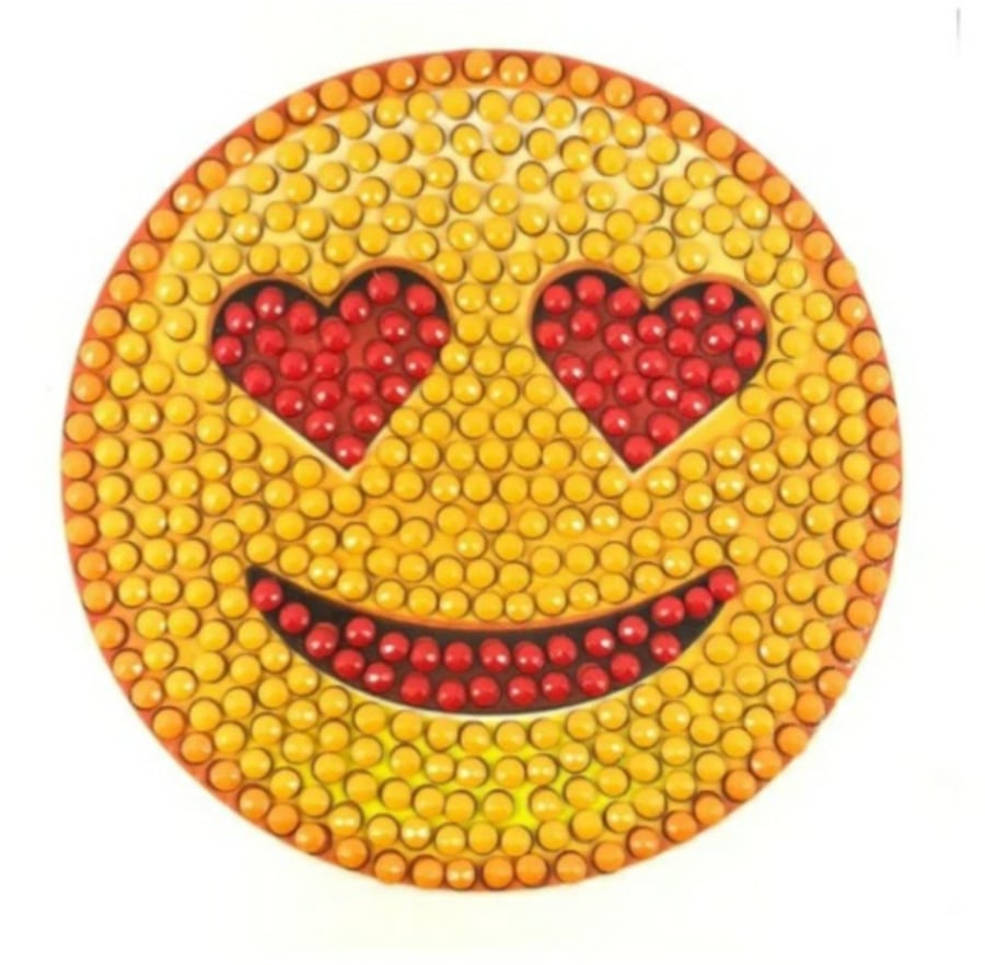Smiley face craft buddy crystal art sticker