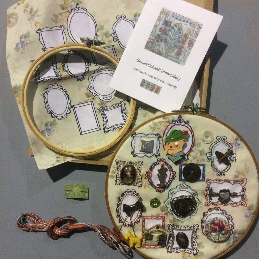 Embroidery kit - little frames