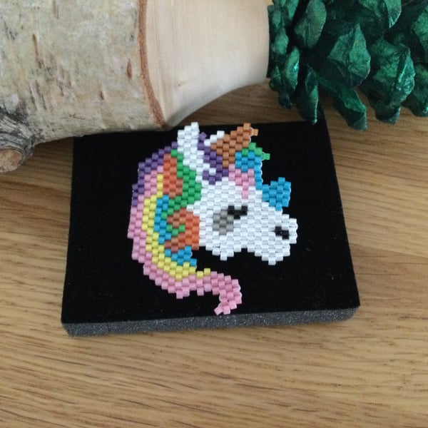 Rainbow Unicorn Brooch