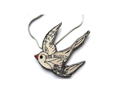 Smaller Swallow Majesty Necklace by EllyMental Jewellery