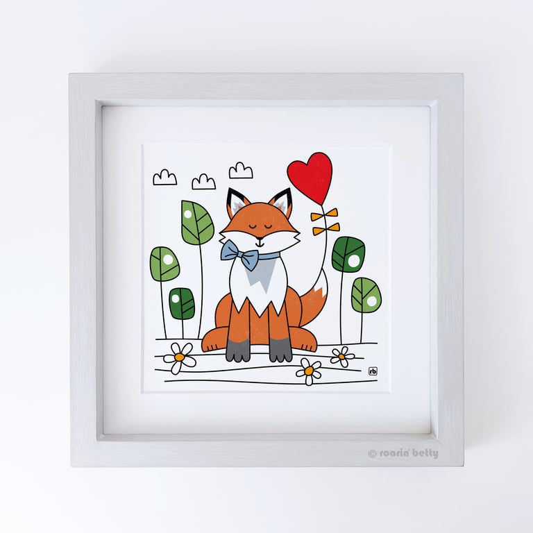 Fox In The Forest, Giclee print