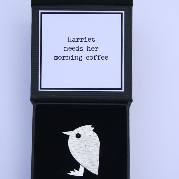 Harriet needs her morning coffee