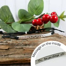 Sterling Silver Slim Bar Bracelet. Engraved Love You Always