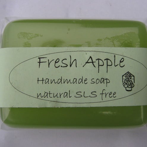 Handmade Fresh Apple soap SLS free