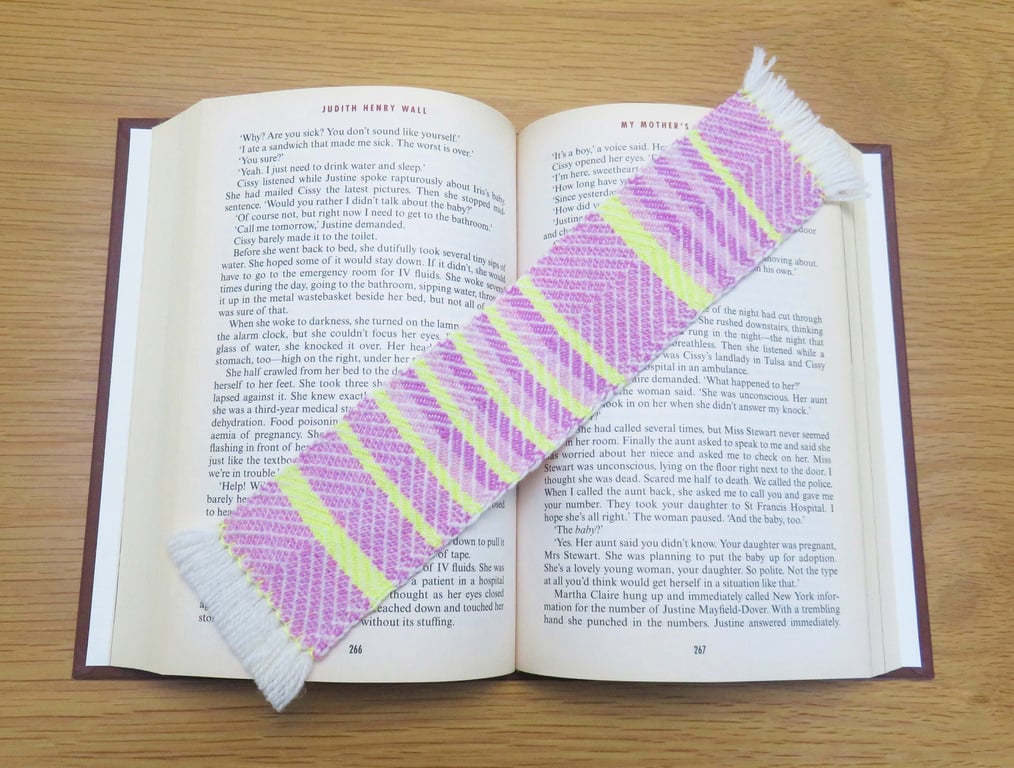 Cute pink bookmark