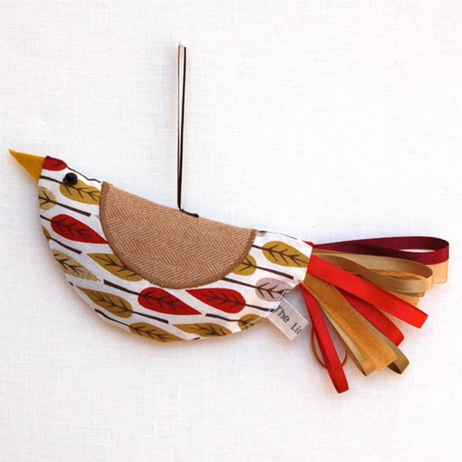 Red Leaf Lavender Bag Bird