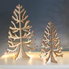 Wooden Christmas Tree Craft Display Table Decoration
