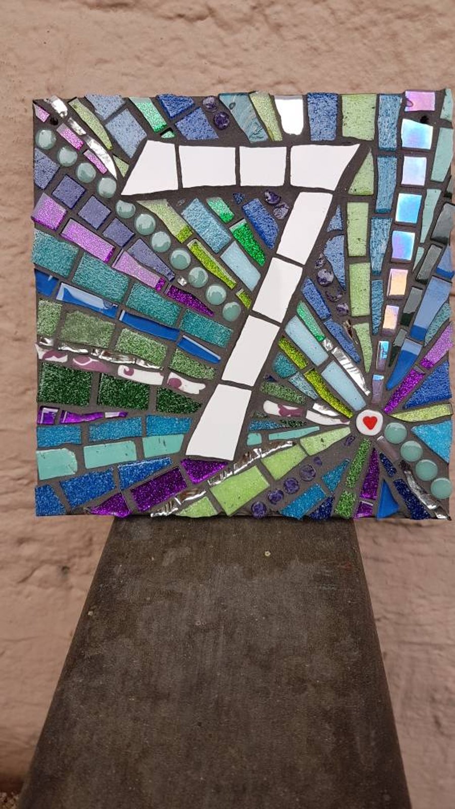 Door number mosaic plaques (1 Digit)