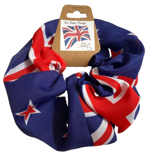 New Zealand Flag Hair Scrunchie Scrunchies Accessory Band Elastic