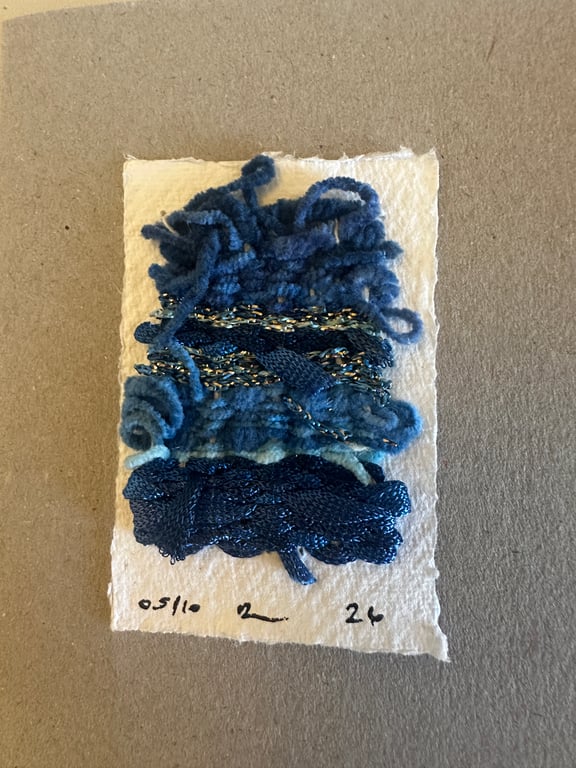 Miniature weaving on paper 5 of 10
