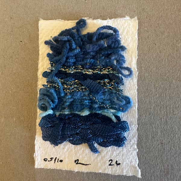 Miniature weaving on paper 5 of 10