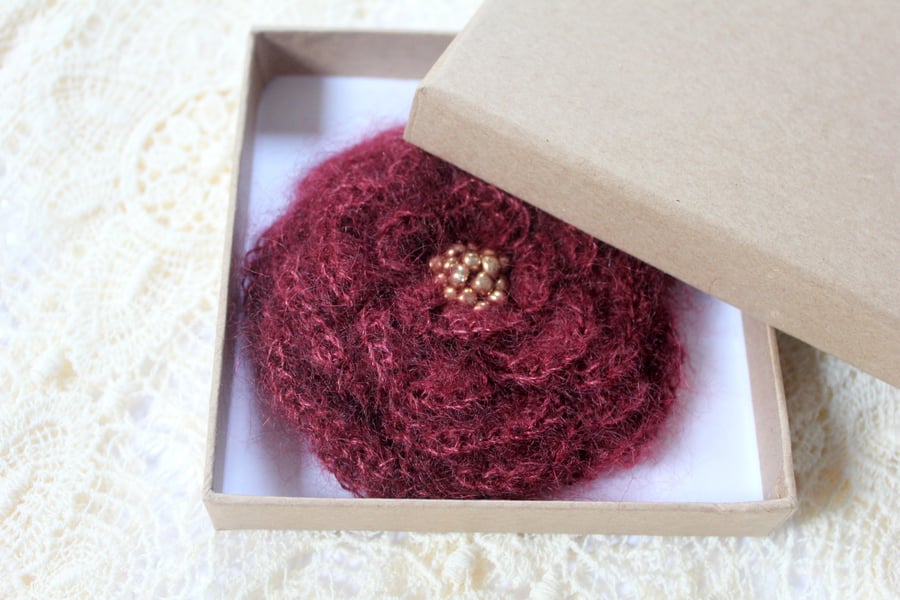 Flower brooch, corsage, gift guide for her