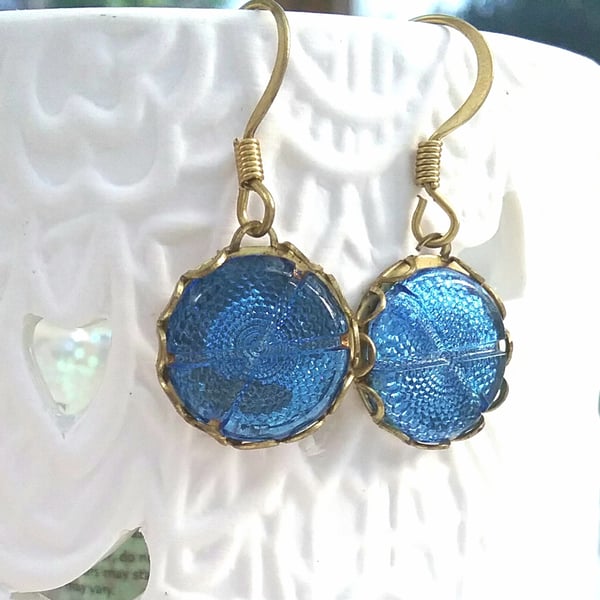 Reflective 30s Glass Earrings.....