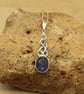 Tanzanite Celtic knot pendant. December birthstone - Image 1