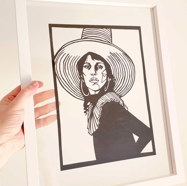 Aldous Harding handcrafted papercut - Available... - Folksy