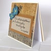 Handmade, any occasion card  with quotation
