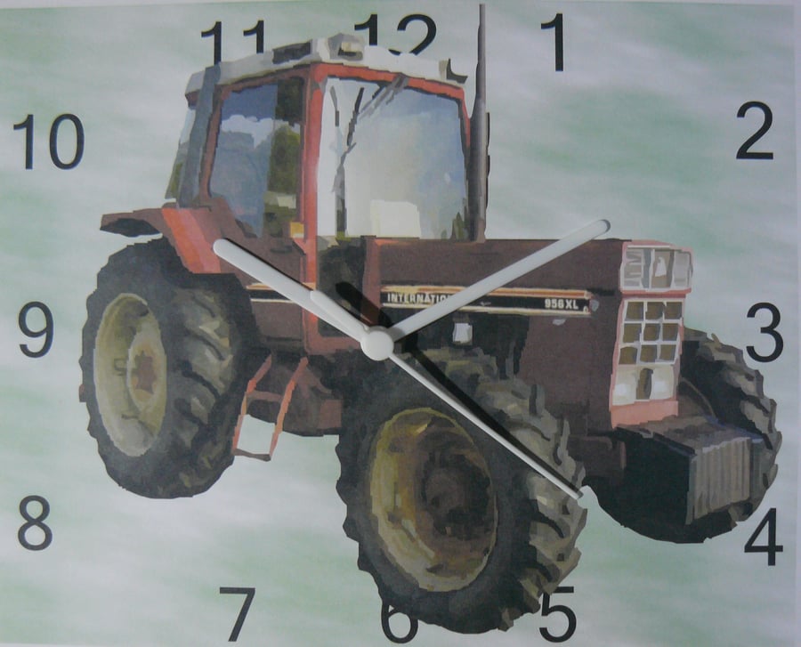tractor 956 wall clock tractor international 956xl farming 'farm clock