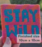Stay Wild Modern Needlepoint Kit – Zebra Print Beginner Craft Kit - Image 7