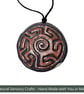 Multisensory finger labyrinth jewellery, Essential oil diffuser necklace red8 - Image 9
