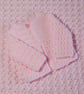 Handcrafted Cosy Pink Cardigan and Hat Set with Detachable Pom Pom for Baby Girl - Image 7