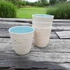 7oz Pale turquoise stoneware tumbler