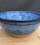 Blue wavy toasted nibble bowls - Image 9