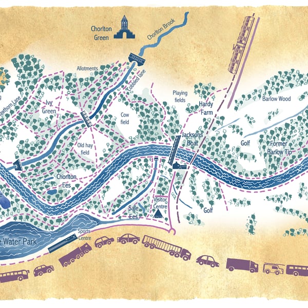 Map of Chorlton Meadows