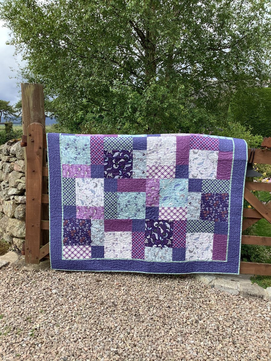 Iona Handmade Patchwork Bed Quilt