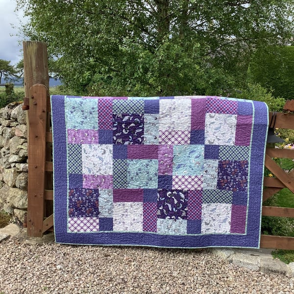 Iona Handmade Patchwork Bed Quilt