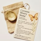 Speckled Beige Worry Stone 