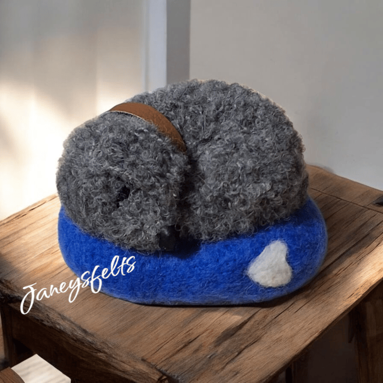 Little grey sleeping dog