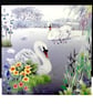 The Serene Swans Lake Card  - Image 1
