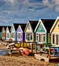 Beach Huts Hengistbury Head Dorset Coast Photograph Print