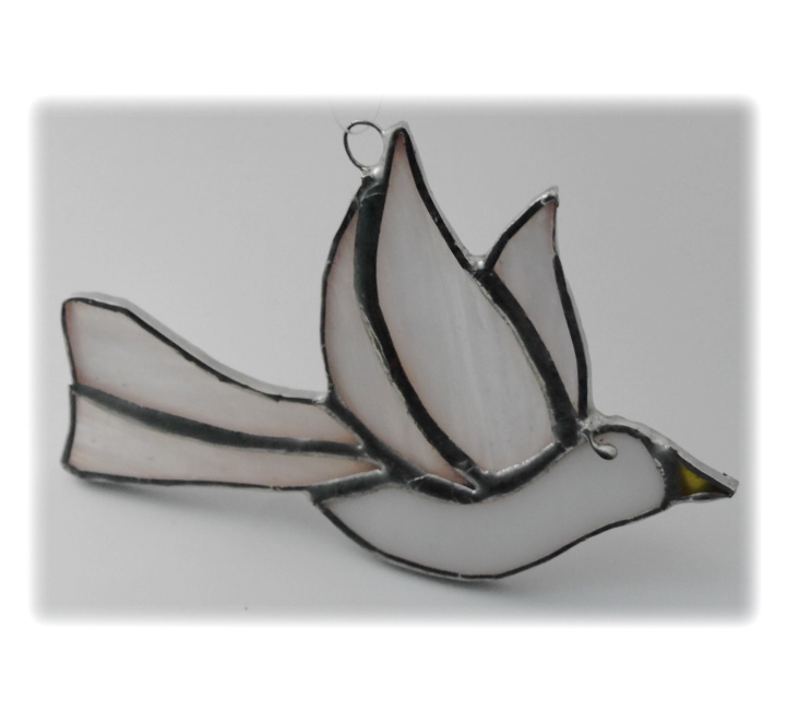 Dove Suncatcher Stained Glass Peace 028 Bird - Folksy