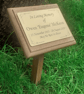 Oak wooden memorial Custom order Leicester Hospitals Charity - Image 2