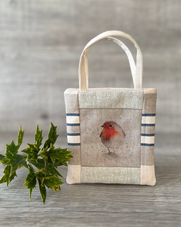 Mini Lined Robin Tote Bag 