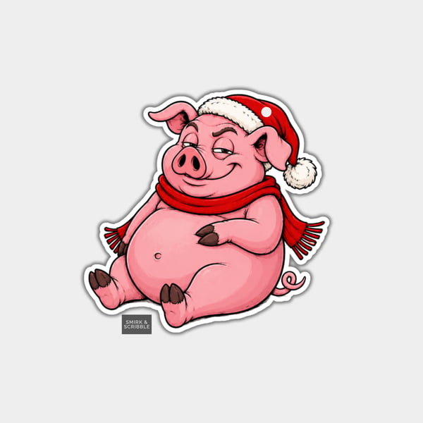 Unique Funny Christmas Gift Tags For Adults, 6pk - Crafty Pig Sitting