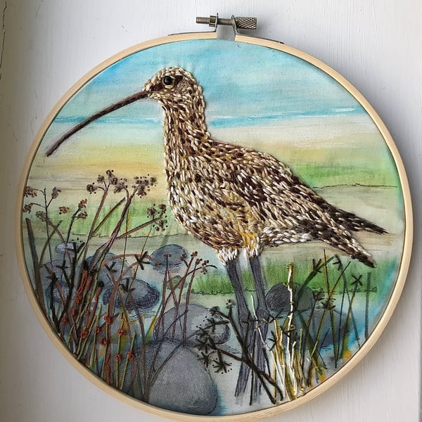 Embroidered curlew picture 