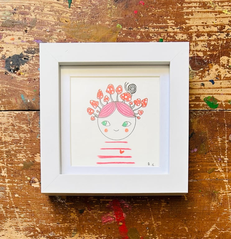 Rosa - Framed Original Mini Illustration