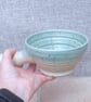 Apothecary shaving lather soap bowl shave hand thrown in stoneware pottery - Image 4