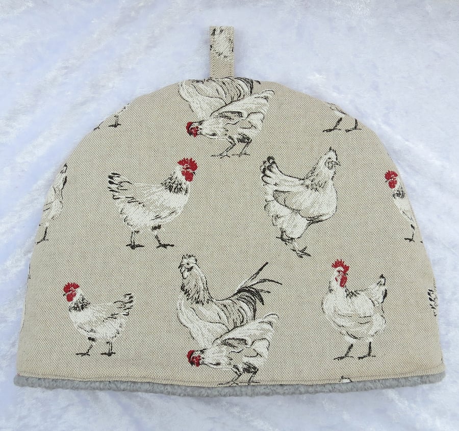 Tea Cosy, small tea cosy,  to fit a 2-3 cup teapot, chickens