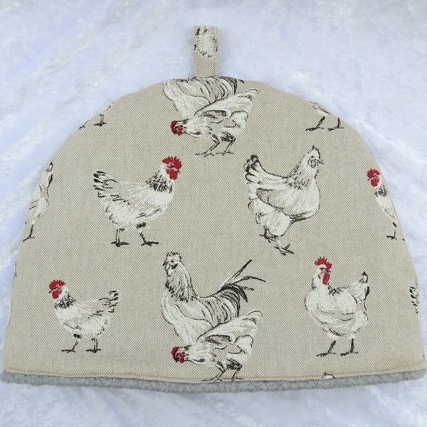 Tea Cosy, small tea cosy,  to fit a 2-3 cup teapot, chickens