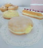 Fake Custard Doughnut Home Decor, Party Prop, Cake Shop, T.V. Film Prop, Theatre