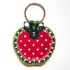 Apple keyring... bag charm