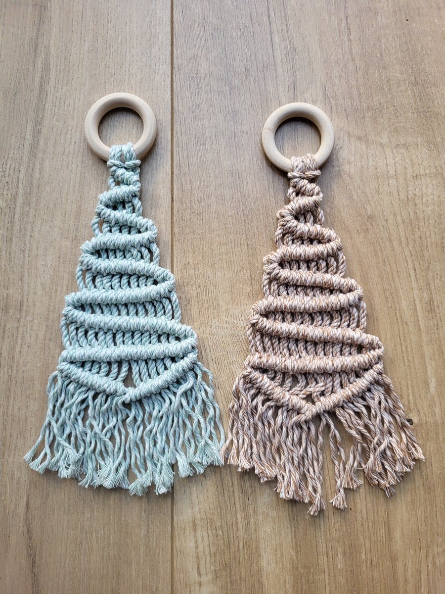 Christmas macrame tree decoration
