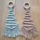 Christmas macrame tree decoration