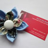 Double Flower Fabric brooch