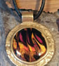 Bronze and Polymer Clay Pendant - Image 1
